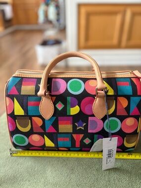 Dooney & Bourke NWT! Multicolor Patterned Dome Satchel Handbag